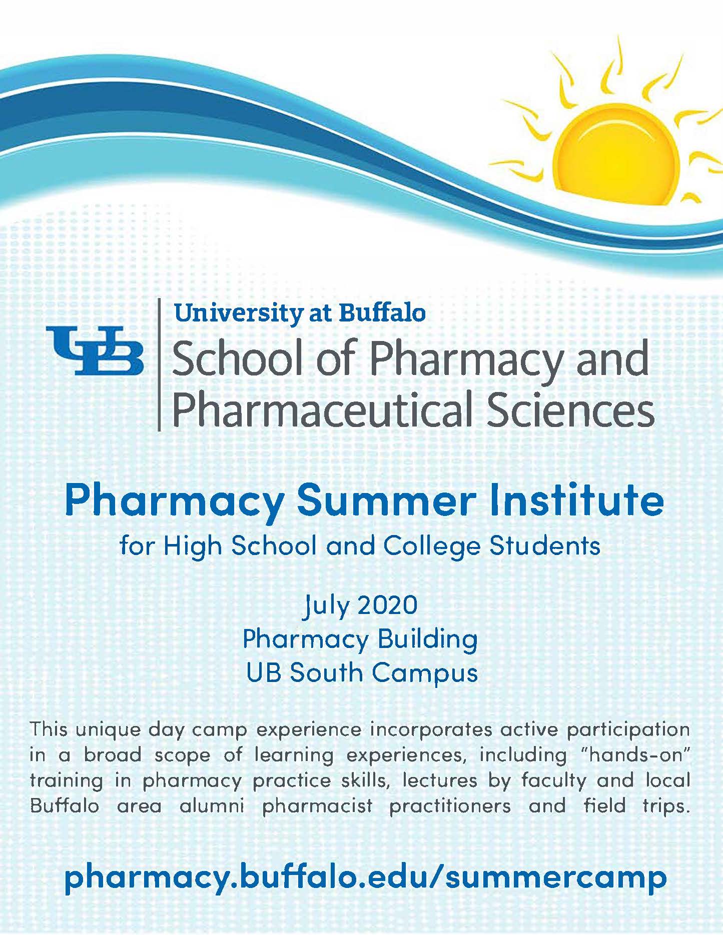 UB Summer Camp 2020 Pharmacy for me